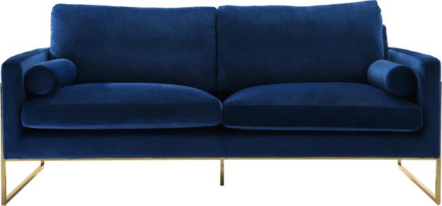 Meridian Furniture Mila Navy Velvet Sofa-1