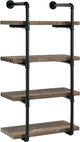 Coaster® Elmcrest Black/Rustic Oak Driftwood 24" Wall Shelf-4