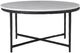 Renwil® Rowena White Coffee Table with Matte Black Base-2
