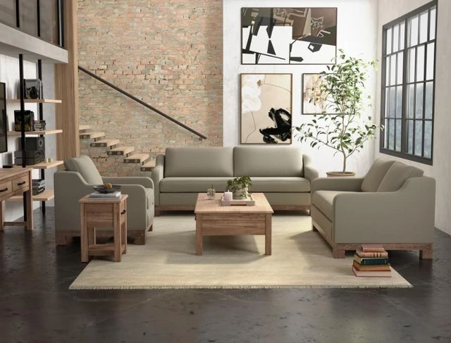 International Furniture Direct Samba Beige 91" Sofa-1