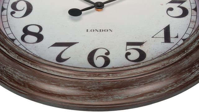 Monarch Specialties Inc. Antique Brown 20" Wall Clock-1