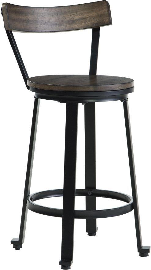 Signature Design by Ashley® Melenski Grayish Brown/Black Counter Stool-0