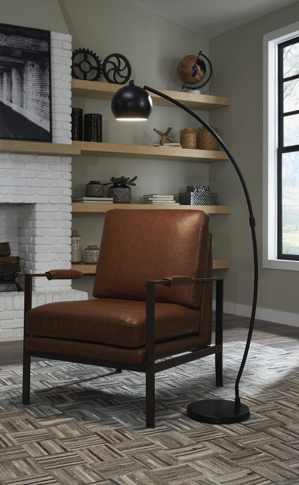 Signature Design by Ashley® Marinel Black Metal Floor Lamp-2