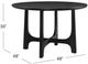 Bassett Mirror Dunningan Matte Black Dining Table-2