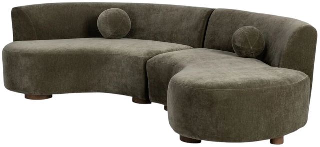 Classic Home Octavia 2-Piece Olive Moss Sectional Set-3