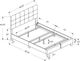 Monarch Specialties Inc. Black Upholstered Queen Panel Bed-2