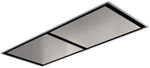 Front view of the Elica Aria Nuova Cielo Iconic Series 60" Stainless Steel Island Range Hood