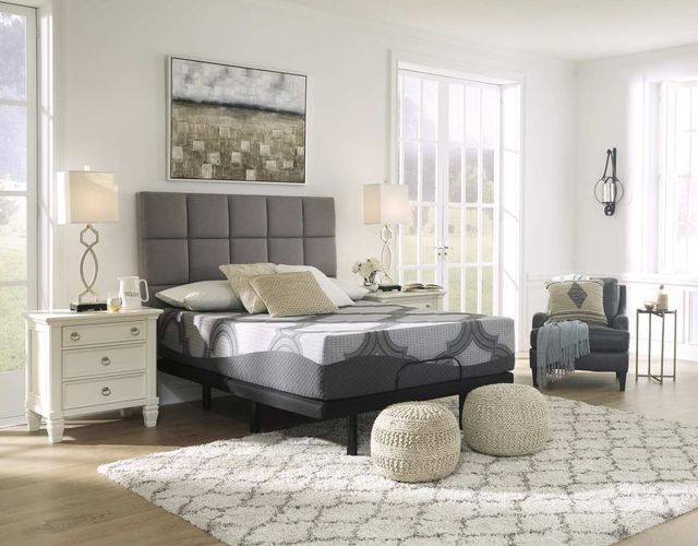 Sierra Sleep® by Ashley® 2-Piece 12" Hybrid and Best Adjustable Base Queen Mattress Set-3