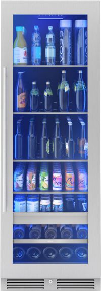 Front view of the Zephyr Presrv™ 14.9 Cu. Ft. Stainless Steel Built In Beverage Center