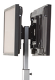 Chief® Silver Medium Flat Panel Dual Display Floor AV Stand-1