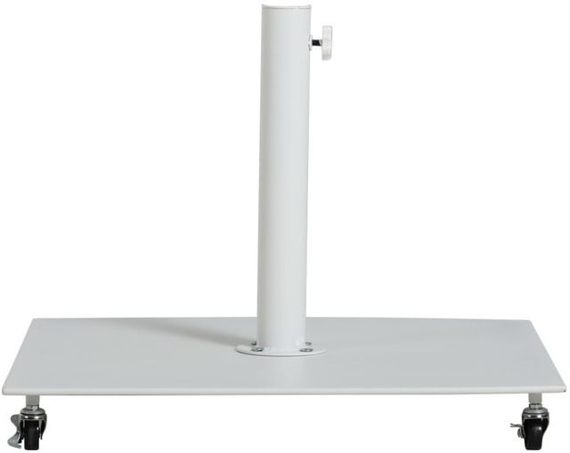 Meridian Furniture Belize White Steel Outdoor Patio Base-1