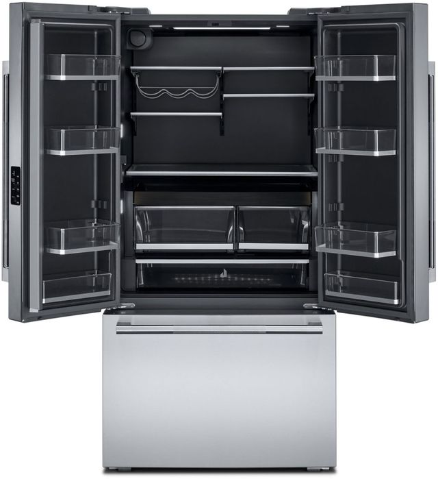 JennAir® RISE™ 36" 24.76 Cu. Ft. Stainless Steel Counter Depth French Door Refrigerator with Internal Dispenser-1