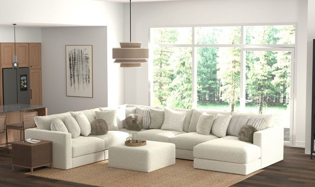 Jackson Furniture Ritzy 7-Piece Bone Right-Arm Facing Sectional with Ottoman-1