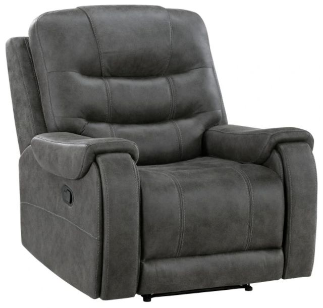Homelegance® Oberon Dark Gray Manual Recliner-0