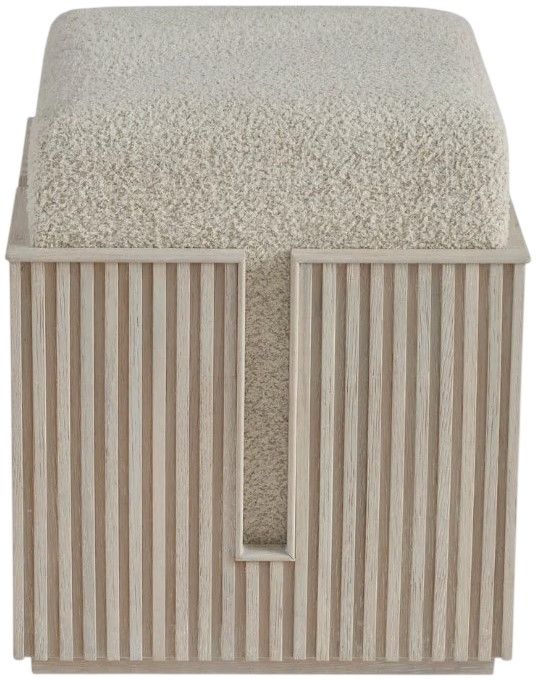 Universal Explore Home™ Avaline Carmen Sheldon Ivory/White Oak Bunching Stool-1