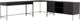 Four Hands Trey Black Wash Desk with Filing Credenza-0