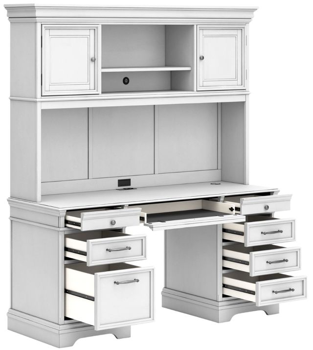 Signature Design by Ashley® Kanwyn 4-Piece Whitewash Credenza-2