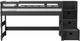 Elements International Cali Kids Gray Youth Twin Junior Loft Bed with Staircase-1