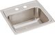 Elkay Lustertone® Classic Lustrous Satin 17" x 16" x 7-5/8" 2-Hole Single Bowl Drop-In Sink-0