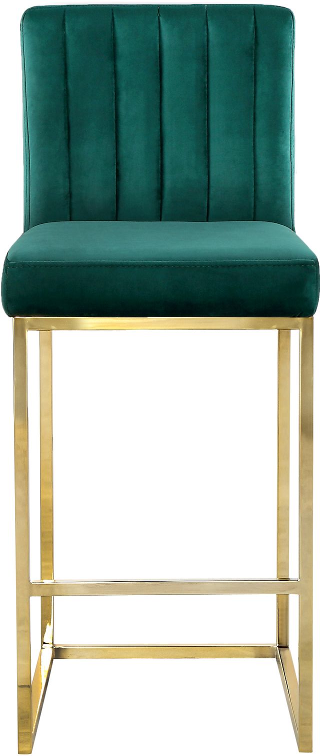 Meridian Furniture Giselle Green Velvet Counter Stool-2