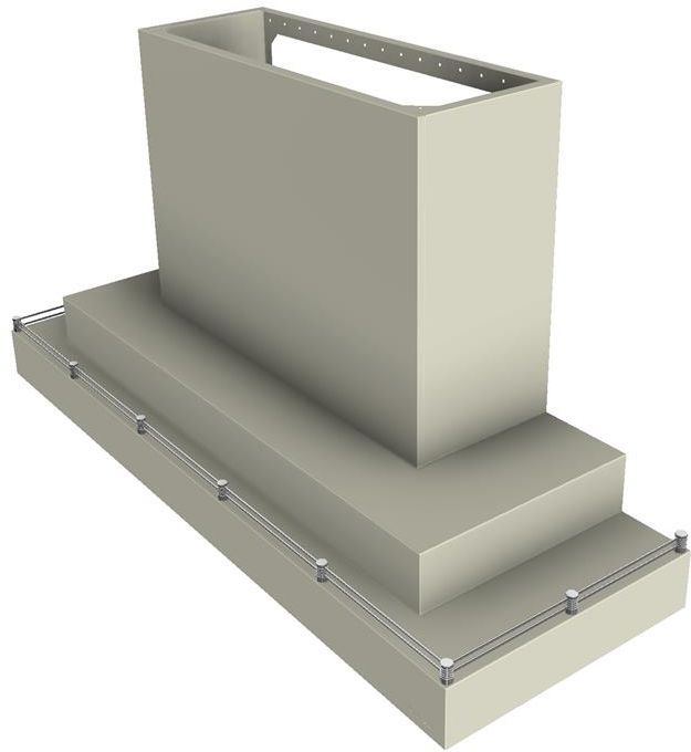 Vent-A-Hood® 60" Biscuit Contemporary Wall Mount Range Hood-1