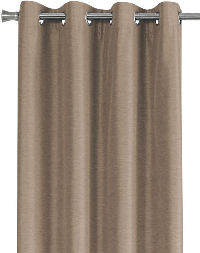 Monarch Specialties Inc. 2-Piece Brown 52" x 95" Solid Blackout Curtain Panel Set-3