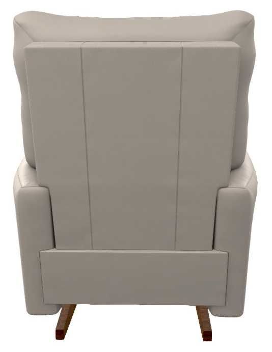 La-Z-Boy® Rowan Oyster Leather Power Rocking Recliner with Headrest-4