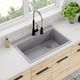 Elkay Quartz Classic® Graystone 33" x 22" x 9-1/2" Single Bowl Drop-In Sink-2