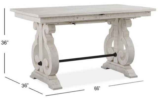 Magnussen Home® Bronwyn Alabaster 66" Rectangular Counter Height Dining Table-1