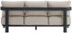 Elements International Playa Dark Gray/Olefin Beige Fabric/Metal Outdoor Sofa-3