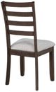 Crown Mark Wagner Brown/Gray Upholstered Dining Side Chair-3