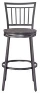 American Woodcrafters Filmore Gray Oak/Slate Gray 30" Barstool-2
