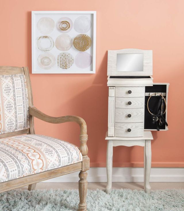 Powell® Kellie Off-White Jewelry Armoire-2