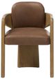 Four Hands Woltz Drifted Oak/Palermo Cigar Dining Chair-2