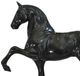 A & B Home Black Gallan Horse Candle Holder-1