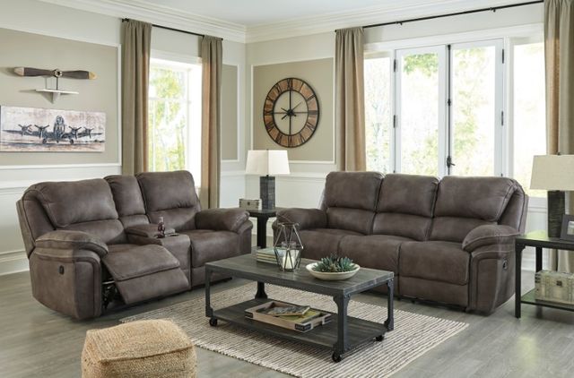 Benchcraft® Trementon 2-Piece Graphite Living Room Seating Set with Power Reclining Sofa-3