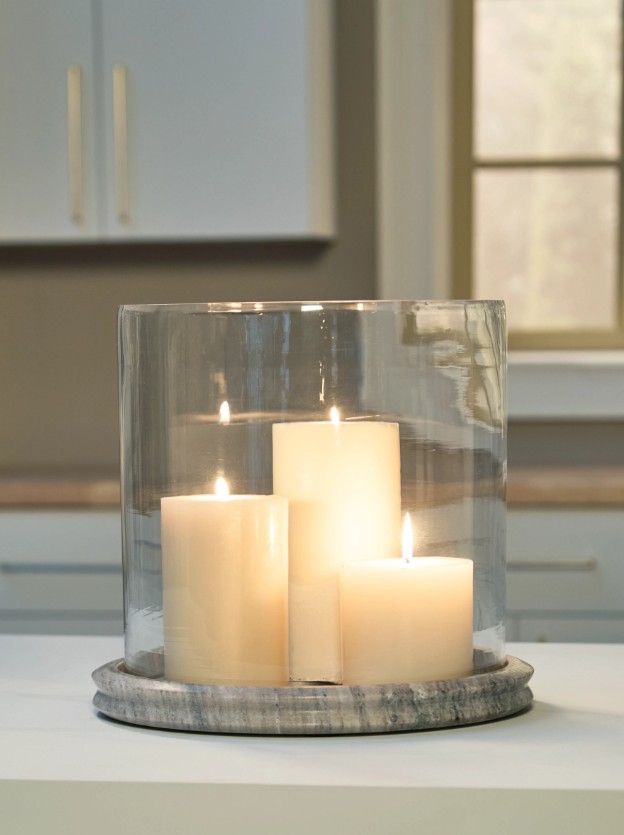 Signature Design by Ashley® Saskia Beige Candle Holder-2