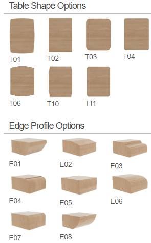 Country View Woodworking Customizable Jasper Sap Cherry Top 48" Dining Table with Brown Maple Base-2