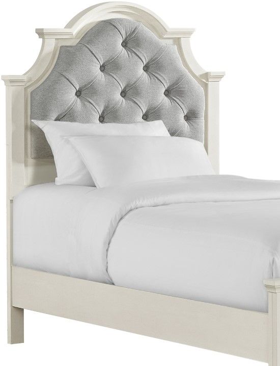Elements International Eastwood Youth Twin Upholstered Panel Bed -1