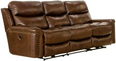 Catnapper® Ceretti Brown Leather Power Reclining Sofa