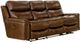 Catnapper® Ceretti Brown Leather Power Reclining Sofa-0