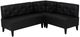 Powell® Auden 3-Piece Black Nook Corner Bench Set-0