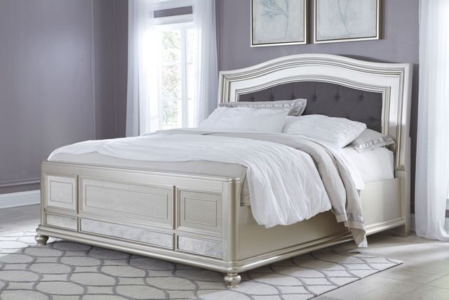 Signature Design by Ashley® Coralayne Silver California King Panel Bed-1