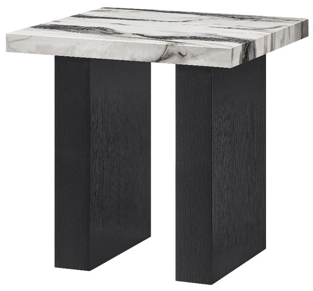 Crown Mark Vega 3-Piece Black/White Occasional Table Set-3