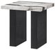 Crown Mark Vega 3-Piece Black/White Occasional Table Set-3