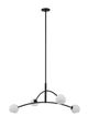 Renwil® Nube Matte Black Chandelier Lighting-1