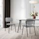 Armen Living Carlo 2-Piece Gray Dining Chairs-2