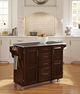 homestyles® Create-a-Cart Cherry/Stainless Steel Kitchen Cart-2