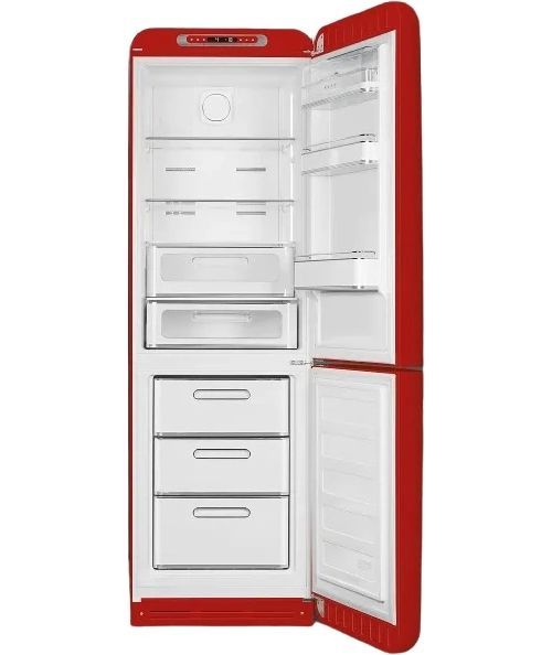 Smeg 50's Retro Style Aesthetic 11.7 Cu. Ft. Red Bottom Freezer Refrigerator-1