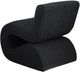 Coaster® Ronea Boucle Charcoal Upholstered Armless Curved Accent Chair-4